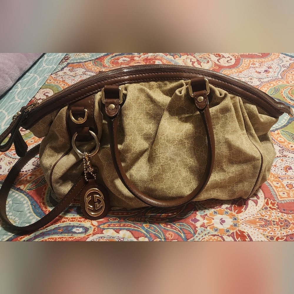 Authentic Gucci Sukey Crossbody Handle Bag Purse